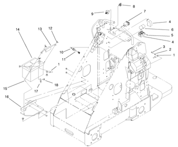 Electrical Assembly Diagram and Parts List for 22305 991008 - 999999 Toro Lawn Tractor Accessories
