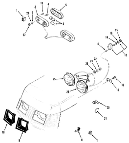 Electrical System Diagram and Parts List for 31-10K802 1000001 - 1999999 Toro Lawn Tractor