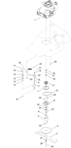 Part Location Diagram of 134-1849 Toro Cutterbar, 56cm