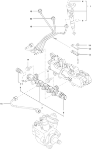 Fuel Injection Valve Assembly Diagram and Parts List for 72144 413000000 - 999999999 Toro Lawn Tractor