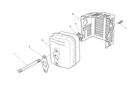 Muffler Assembly (Engine No. Vmk9) Diagram and Parts List for 26625BG 0000001 - 0999999 Toro Lawn Mower
