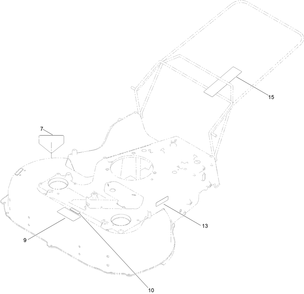 Decal Assembly Diagram and Parts List for 22232T 400000000 - 999999999 Toro Lawn Mower
