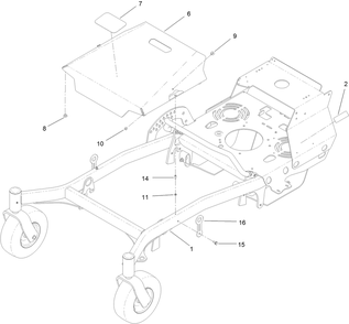 Hood Assembly Diagram and Parts List for 44427 406959897-406959899 Toro Lawn Mower