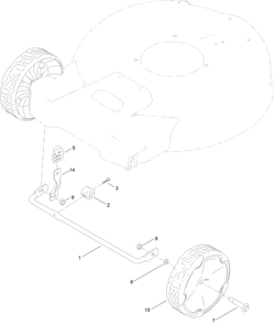 Front Wheel And Height-Of-Cut Assembly Diagram and Parts List for 21853 400000000 - 999999999 Toro Lawn Mower