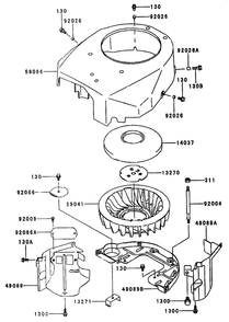 Crankcase Assembly Diagram and Parts List for 74228 (210000001-210999999)(2001) Toro Lawn Mower