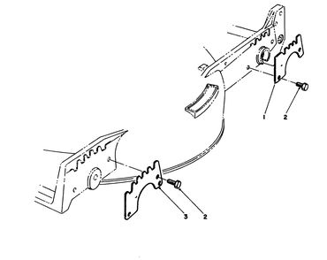 Wear Plate Model No. 49-4080 (Optional) Diagram and Parts List for 20211 1000001 - 1999999 Toro Lawn Mower