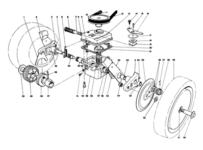 Gear Case Assembly Diagram and Parts List for 16775 6000001 - 6999999 Toro Lawn Mower