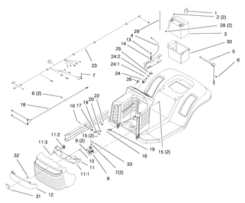 Electrical Assembly Diagram and Parts List for 71219 7900001 - 7999999 Toro Lawn Tractor