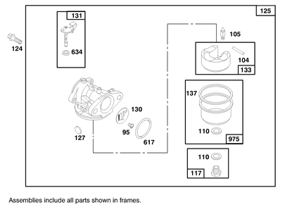 Engine Briggs & Stratton Model 12h802-0658-01 Diagram and Parts List for 20470 7900001 - 7999999 Toro Lawn Mower
