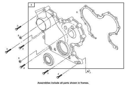 Gear Cover Assembly Diagram and Parts List for 74268 (313000001-313999999)(2013) Toro Lawn Mower