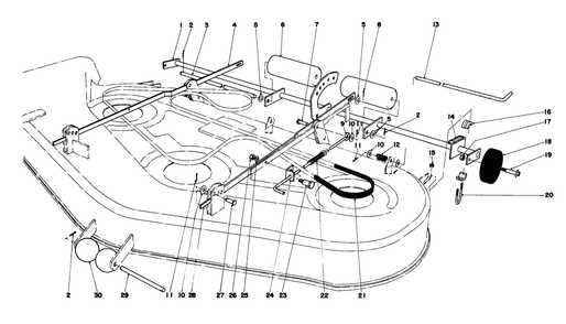 Mower Lift Assembly Diagram and Parts List for 57356 0000001 - 0999999 Toro Lawn Tractor