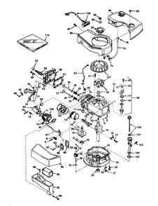 Engine Tecumseh Model No. Tnt 100-10048b Diagram and Parts List for 20690 8000001 - 8999999 Toro Lawn Mower