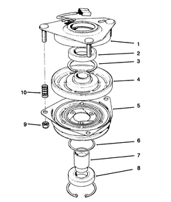 Clutch Assembly No. 54-3200 Diagram and Parts List for 30157 490001 - 499999 Toro Lawn Tractor Accessories