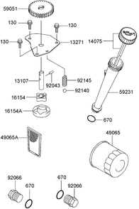 Part Location Diagram of 14075-7009 Toro Cap Assembly