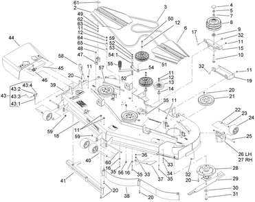 Part Location Diagram of 112-8070 Toro DECK DECAL Assembly