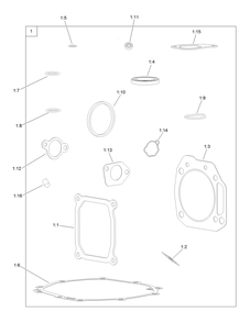 Gasket And Seal Kit Diagram and Parts List for 74685 409290000 - 410149999 Toro Lawn Tractor