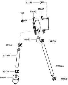 Fuel Tank And Fuel Valve Assembly Diagram and Parts List for 74945CP (290000001-290999999)(2009) Toro Lawn Mower