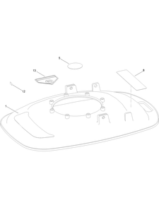 Decal Assembly Diagram and Parts List for 2600 313000001 - 313999999 Toro Lawn Tractor Accessories