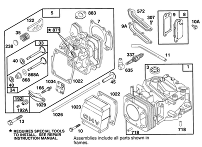 Engine Gts-150 Diagram and Parts List for 20928BC 59000001 - 59999999 Toro Lawn Mower