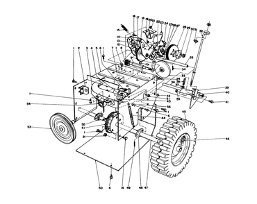 Traction Assembly Diagram and Parts List for 38052 5000001 - 5999999 Toro Snow Blower