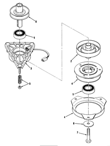Engine Pulley & Pto Clutch Assembly Diagram and Parts List for 32-12BEA3 1000001 - 1999999 Toro Lawn Tractor