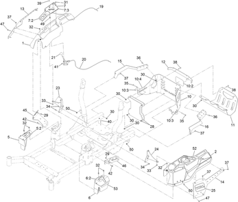 Control Console And Guard Assembly Diagram and Parts List for 74471 404315000-999999999 Toro Lawn Tractor