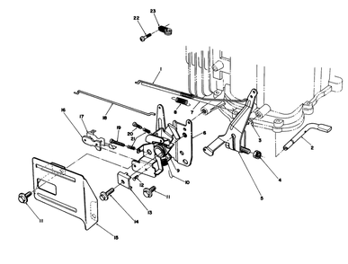 Governor Assembly (Engine Model No. Vmm1-2) Diagram and Parts List for 26621B 2000001 - 2999999 Toro Lawn Mower