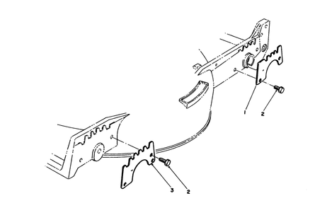 Wear Plate Model No. 49-4080 (Optional) Diagram and Parts List for 20107 2000001 - 2999999 Toro Lawn Mower