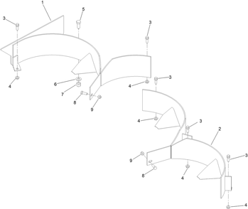 Recycler Kit Assembly Diagram and Parts List for 140-8016  Toro Lawn Mower
