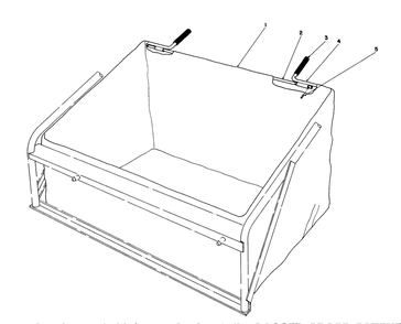 Leaf Bag Model 59123 (For Use On Twin Bagger Grass Catcher)(Optional) Diagram and Parts List for 57300 4000001 - 4999999 Toro Lawn Tractor