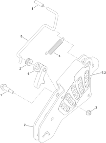 Height-Of-Cut Assembly Diagram and Parts List for 74901 (313000001-313999999)(2013) Toro Lawn Mower