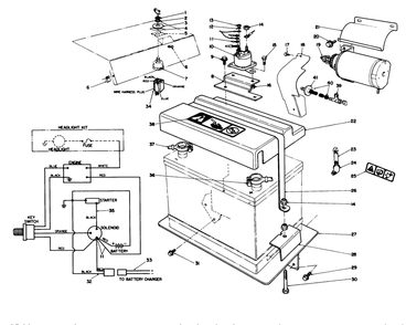 12 Volt Starter Motor Kit No. 66-7700 (Optional) Diagram and Parts List for 38580 2000001 - 2999999 Toro Snow Blower