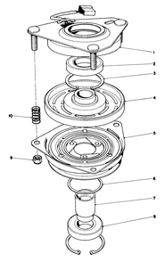 Clutch Assembly No. 44-0770 Diagram and Parts List for 57360 3000001 - 3999999 Toro Lawn Tractor