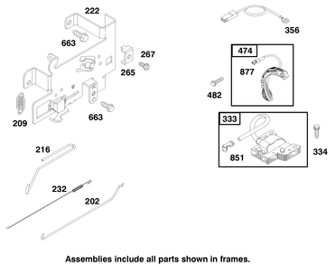Engine Briggs & Stratton Model 195707-0421-E1 Diagram and Parts List for 70122 9900001 - 9999999 Toro Lawn Tractor