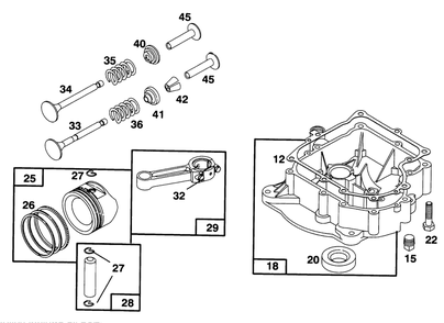Engine Briggs & Stratton Model 28m707-0127-01 Diagram and Parts List for 70131 6900001 - 6999999 Toro Lawn Tractor