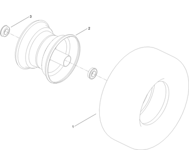 Tire Assembly No. 145-0451 Diagram and Parts List for 75313 410000000 - 412325116 Toro Lawn Tractor