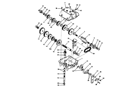 Transmission Peerless Model 770a Diagram and Parts List for 56185 1000001 - 1999999 Toro Lawn Tractor