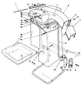 Grass Collector Model 30561 (Optional) (Continued) Diagram and Parts List for 30798 9000001 - 9999999 Toro Lawn Tractor