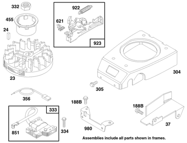 Engine Gts 150 Diagram and Parts List for 20481 7900001 - 7999999 Toro Lawn Mower