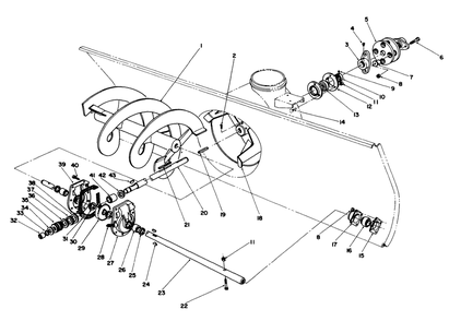 44" Snow Thrower Model No. 30761 (Optional) (Continued) Diagram and Parts List for 30718 0000001 - 0999999 Toro Lawn Tractor