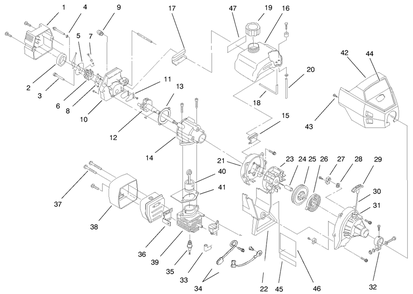 Part Location Diagram of 180009 Toro Crankcase Service Asm. (Incl. Ref. #12)