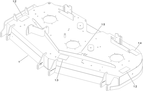 Deck Decal Assembly No. 147-7373 Diagram and Parts List for 77294TA 400000000 - 414801564 Toro Lawn Tractor