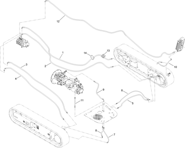 Track Pod Hydraulic Plumbing Assembly Diagram and Parts List for 23898 400000000 - 999999999 Toro Lawn Tractor Accessories