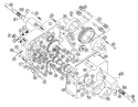 Transmission Parts List Diagram and Parts List for L-106 1966 Toro Lawn Tractor