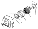 Kohler Air Intake Diagram and Parts List for R1-12K804 2000001-2999999 - 1992 Toro Lawn Tractor