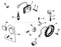 Kohler Ignition System Diagram and Parts List for R1-12K804 2000001-2999999 - 1992 Toro Lawn Tractor