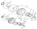 Wheels And Tires Diagram and Parts List for R1-12K804 2000001-2999999 - 1992 Toro Lawn Tractor