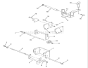 Hitches Diagram and Parts List for B1-16O802 1989 Toro Lawn Tractor