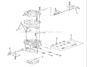 Onan Carburetor Components Diagram and Parts List for B1-16O802 1989 Toro Lawn Tractor