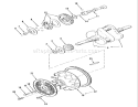 Onan Crankshaft, Camshaft, Flywheel Diagram and Parts List for B1-16O802 1989 Toro Lawn Tractor